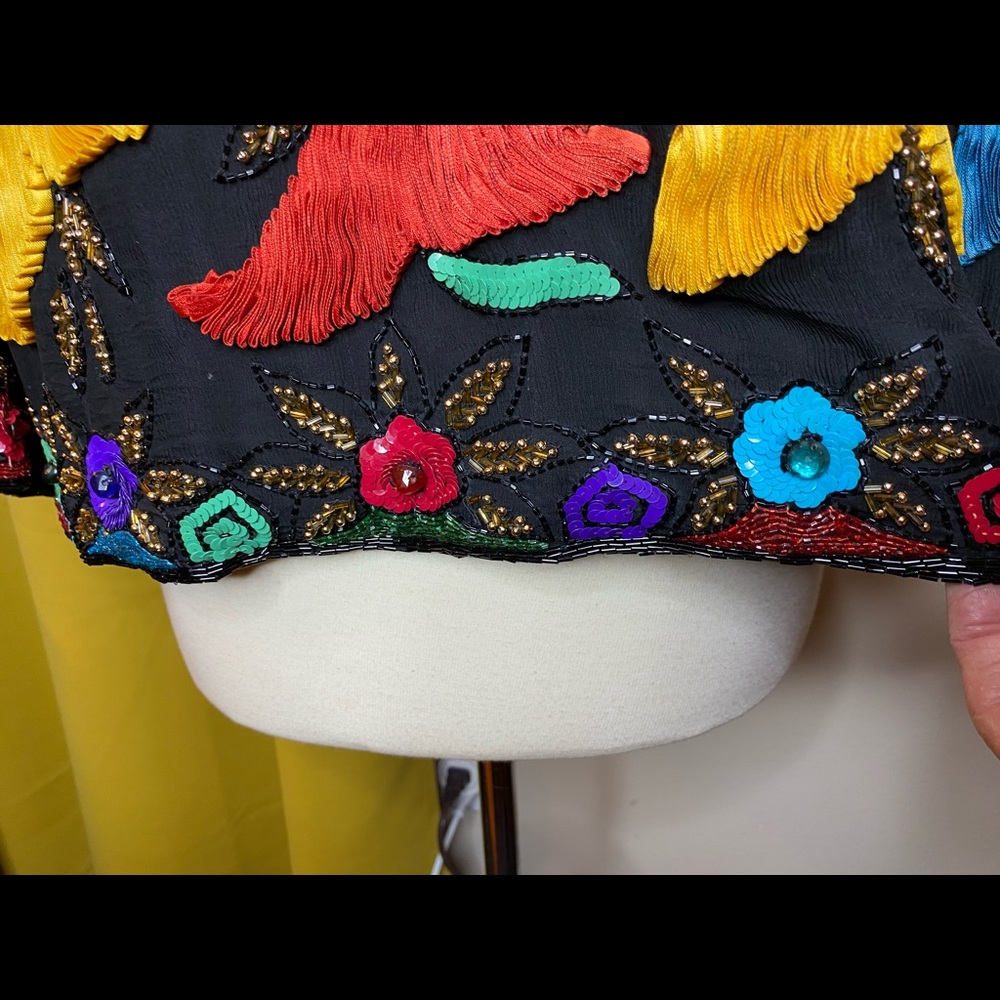 Multicolor ribbon handmade design and sequins si beautifully made - Picture 6 of 9